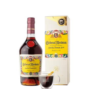Cardenal Mendoza Clásico Solera Gran Reserva Brandy de Jerez 40% vol 0,7 l in Geschenkbox mit Espresso-Tasse